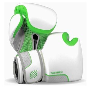 Sanabul Hyperstrike Boxing Gloves for Women, Kickboxing Training - Green 8oz